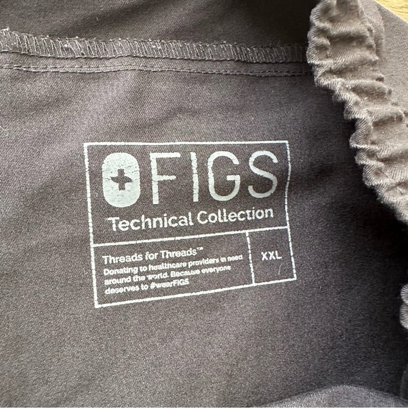 Figs Pants Mens XXL Black Tansen Scrubs Nurse Jogger Lightweight Bottom 5 Pocket - Picture 2 of 6